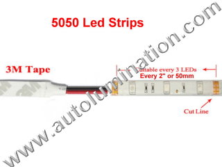 Cut Line for 5050 Strips Aluminum Channel Under Counter Led Light Strips