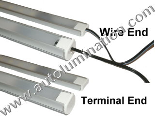 Aluminum 54 LED Strip Fixture Channel 1 Meter Under Counter Cabinet Light Kit 