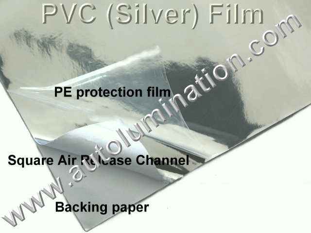 Vinyl 3D 3m OVC Chrome Silver Flexible Film